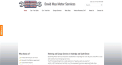 Desktop Screenshot of davidmaymotorservices.co.uk